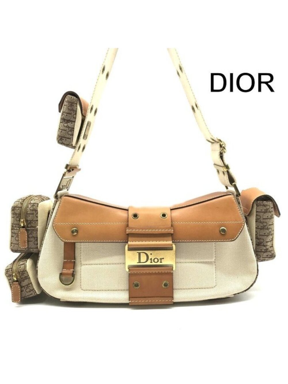 Dior Street Chic Trotter Columbus Shoulder Bag Brown